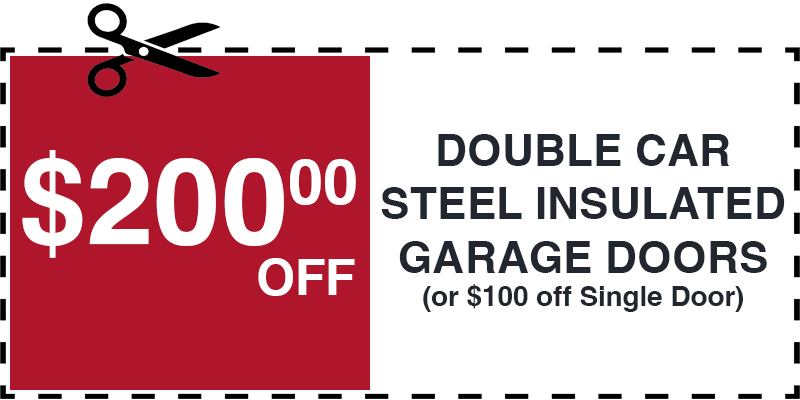 200 off garage door repair lake grove